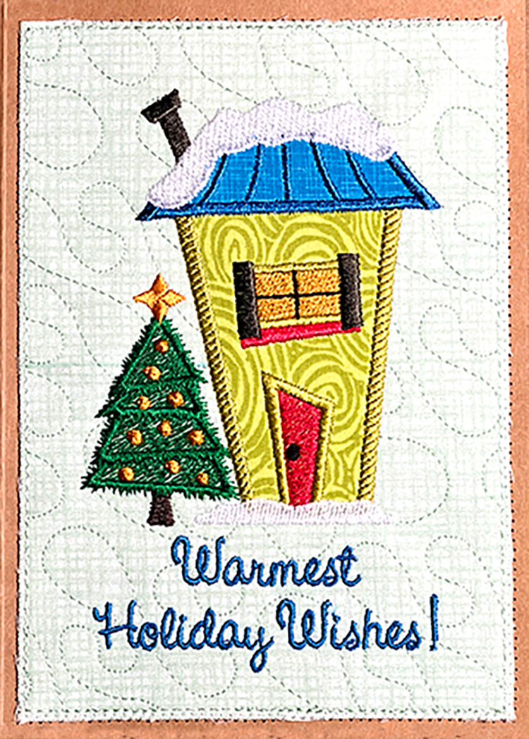 Wonky House Holiday Greeting Cards