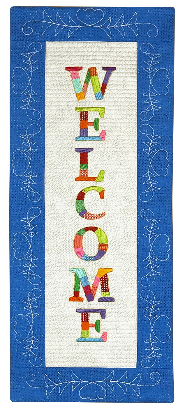 Bit-O-Color Welcome Quilted Banner