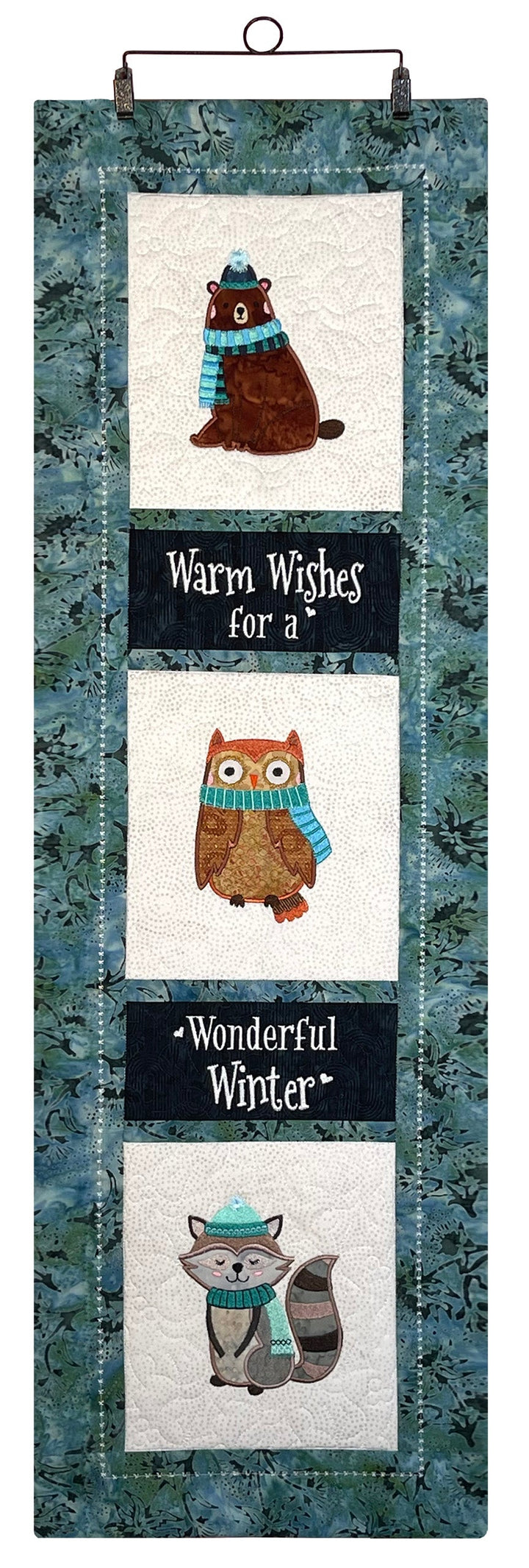 Winter Wishes Banner for Machine Embroidery