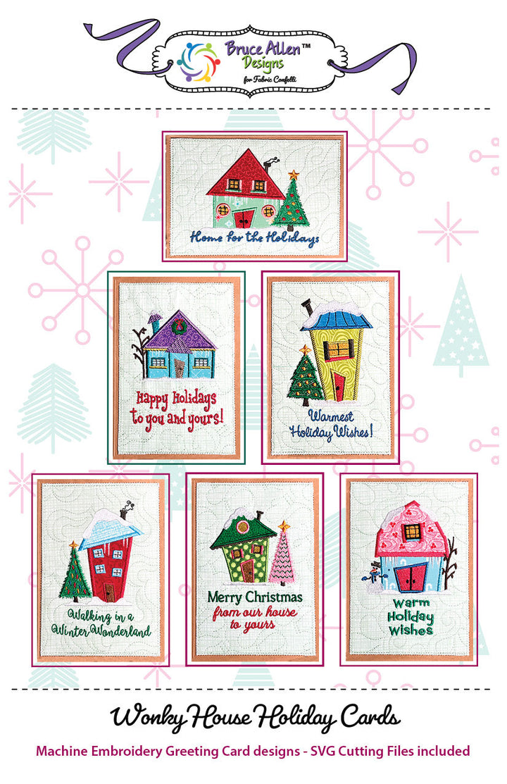 Wonky House Holiday Greeting Cards
