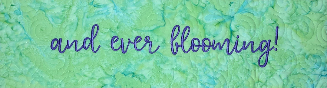 Spring Floral Table Topper for Machine Embroidery