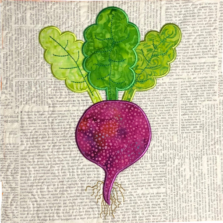 Farmers Market Table Runner for Machine Embroidery