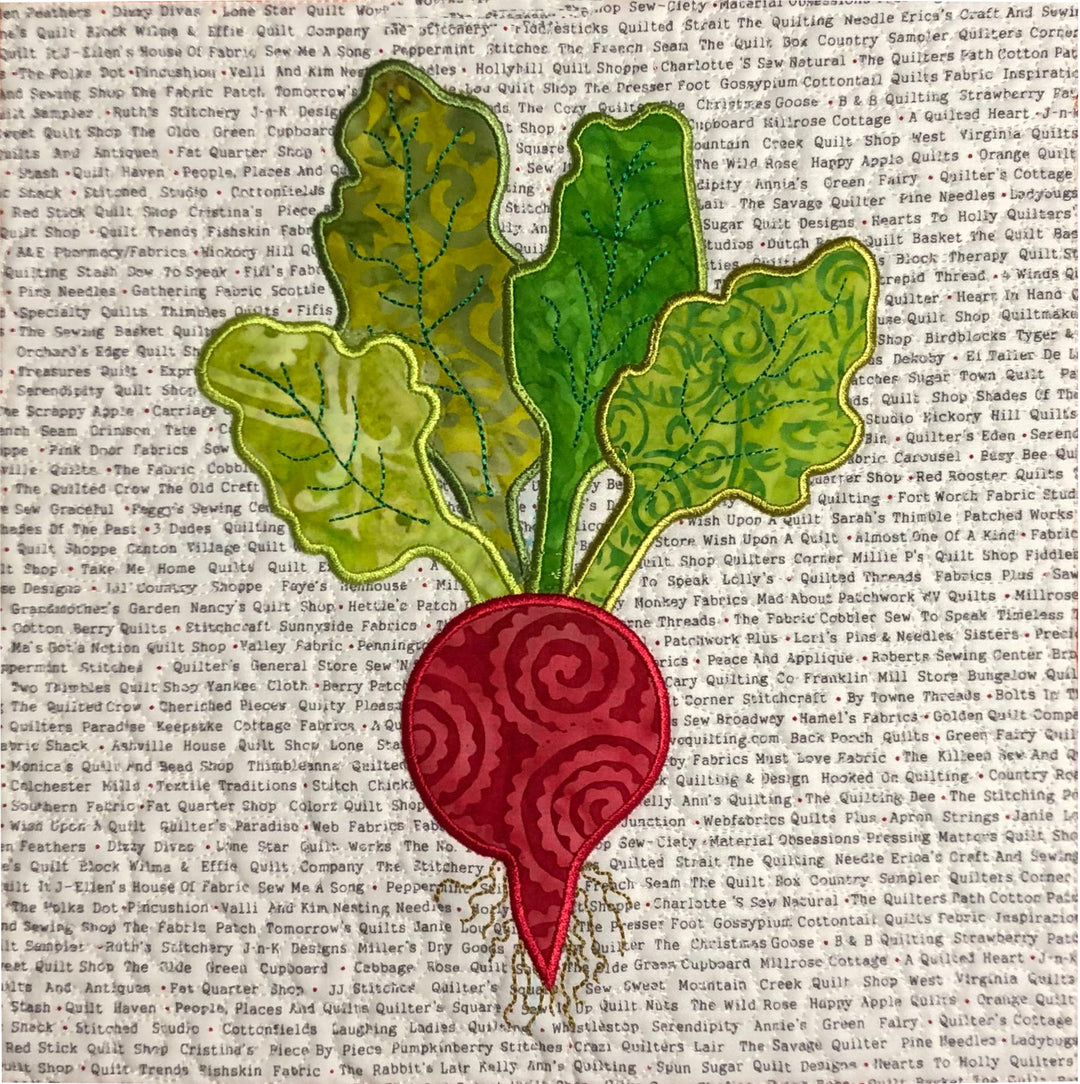 Farmers Market Table Runner for Machine Embroidery